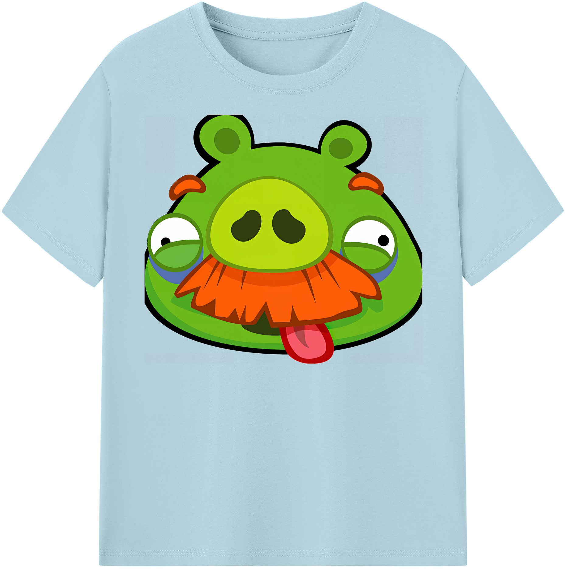 （画像用） Angry Birds アングリーバード 綿100％半袖Tシャツ（フロントプリント）
